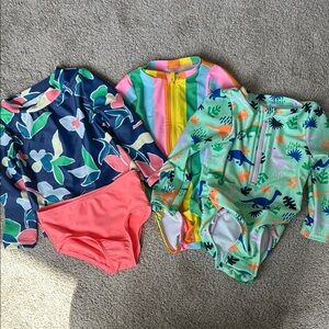 Carter's Kids Swim One Piece - Blue, Pink, Green